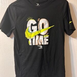 Black Nike 'Go Time' Graphic T-Shirt Size Youth Large